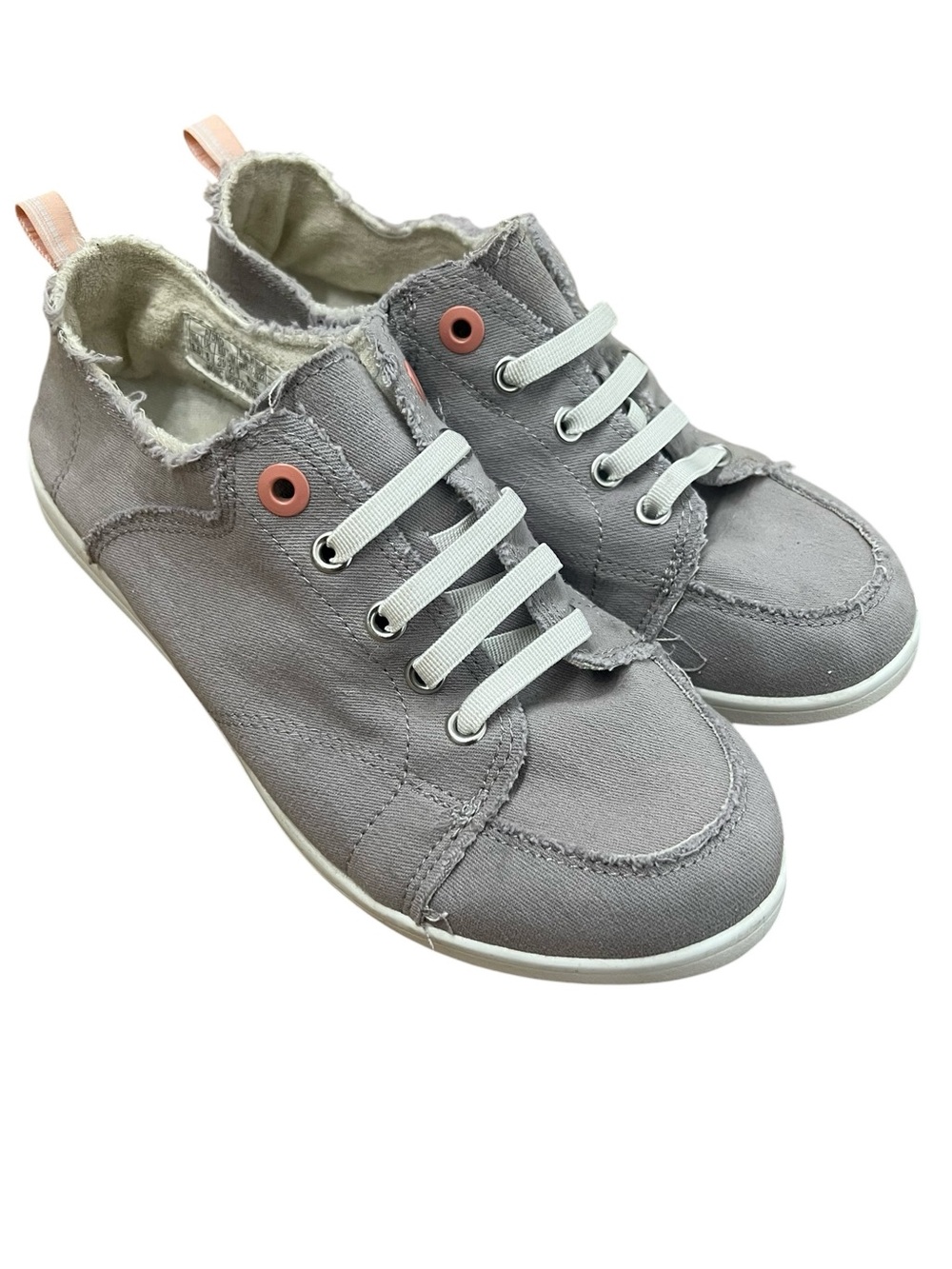 Vionic Women's Pismo Casual Supportive Sneakers, Light Grey, 8.5 M US